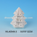 Excellent ceramic white christmas tree ornament with led light